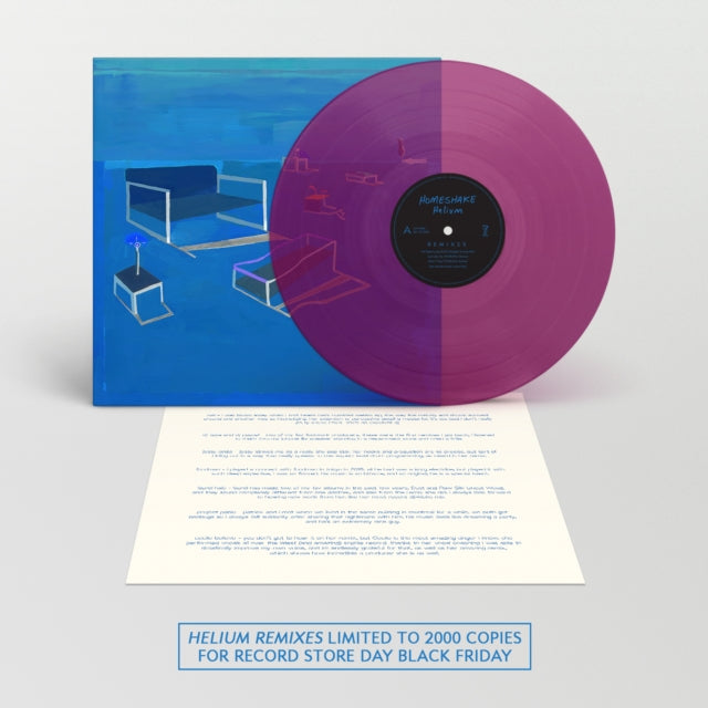 This LP Vinyl is brand new.Format: LP VinylMusic Style: Deep HouseThis item's title is: Helium Remixes (Translucent Grape LP Vinyl)Artist: HomeshakeLabel: SINDERLYNBarcode: 858458007023Release Date: 11/29/2019