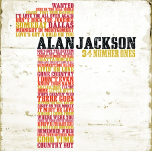 This CD is brand new.Format: CDMusic Style: CountryThis item's title is: 34 Number OnesArtist: Alan JacksonLabel: CountryBarcode: 886977868122Release Date: 1/24/2011