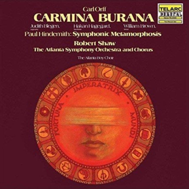 This LP Vinyl is brand new.Format: LP VinylMusic Style: ModernThis item's title is: Orff: Carmina Burana (2 LP)Artist: Robert; Atlanta Symphony Orchestra & Chorus ShawLabel: TelarcBarcode: 888072006263Release Date: 9/14/2018