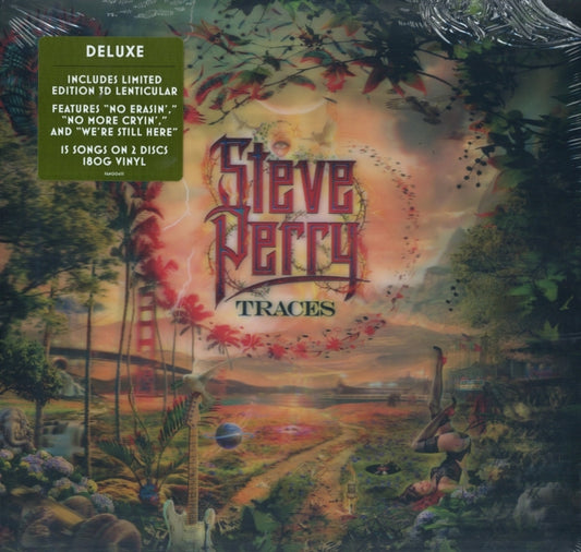 This LP Vinyl is brand new.Format: LP VinylMusic Style: Soft RockThis item's title is: Traces (Deluxe/2 LP Lenticular)Artist: Steve PerryLabel: FANTASYBarcode: 888072088627Release Date: 3/15/2019