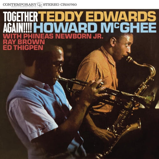 This LP Vinyl is brand new.Format: LP VinylMusic Style: BopThis item's title is: Together Again!!!! (Contemporary Records Acoustic Sounds Series)Artist: Teddy & Howard Mcghee EdwardsLabel: Craft RecordingsBarcode: 888072589728Release Date: 10/4/2024