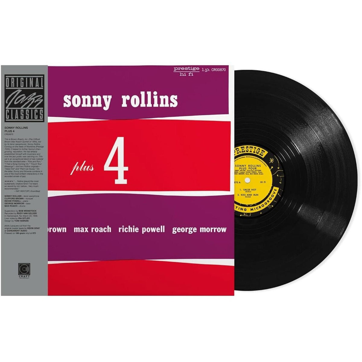 Volume 1 (Blue Note Classic LP Vinyl Edition/180G) & Brass/Trio (Verve Vault Series) (180G) & Way Out West (Contemporary Records Acoustic Sounds Series) & Plus 4 (Original Jazz Classics Series) (180G)