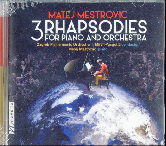 Product Image : This CD is brand new.<br>Format: CD<br>Music Style: Contemporary<br>This item's title is: Mestrovic: 3 Rhapsodies For Piano & Orchestra<br>Artist: Zagreb Philharmonic Orchestra; Matej Mestrovic<br>Label: Navona Records<br>Barcode: 896931005197<br>Release Date: 3/15/2019