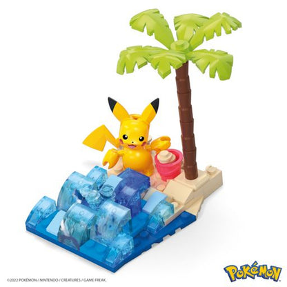 This is brand new.Build a sunny beach for a Pikachu figure to splash around in. The set combines with other Adventure Builder sets to create an expanded Pokémon world full of authentically designed details. Check out Bulbasaur’s Forest Trek or other larger sets, each sold separately.