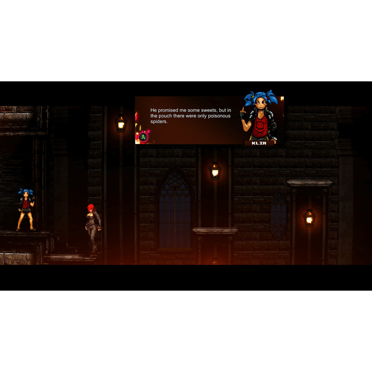 This is brand new.Gothic “metroidvania” adventure awaits in Demoniaca: Everlasting Night, a side-scrolling action platformer that mixes beautifully grotesque imagery with seductive style.