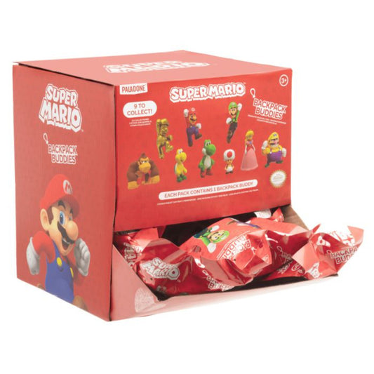Backpack Buddies: Super Mario - Blind Bag Diplay (24)