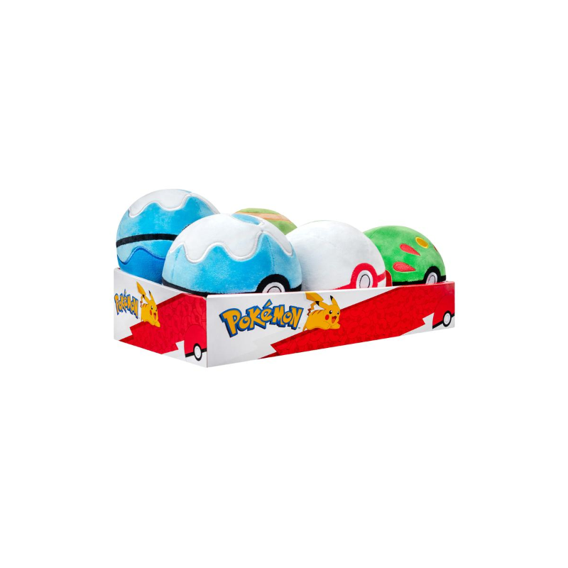 Pokemon Plush: Poke Ball Counter Display (6) - Jazwares