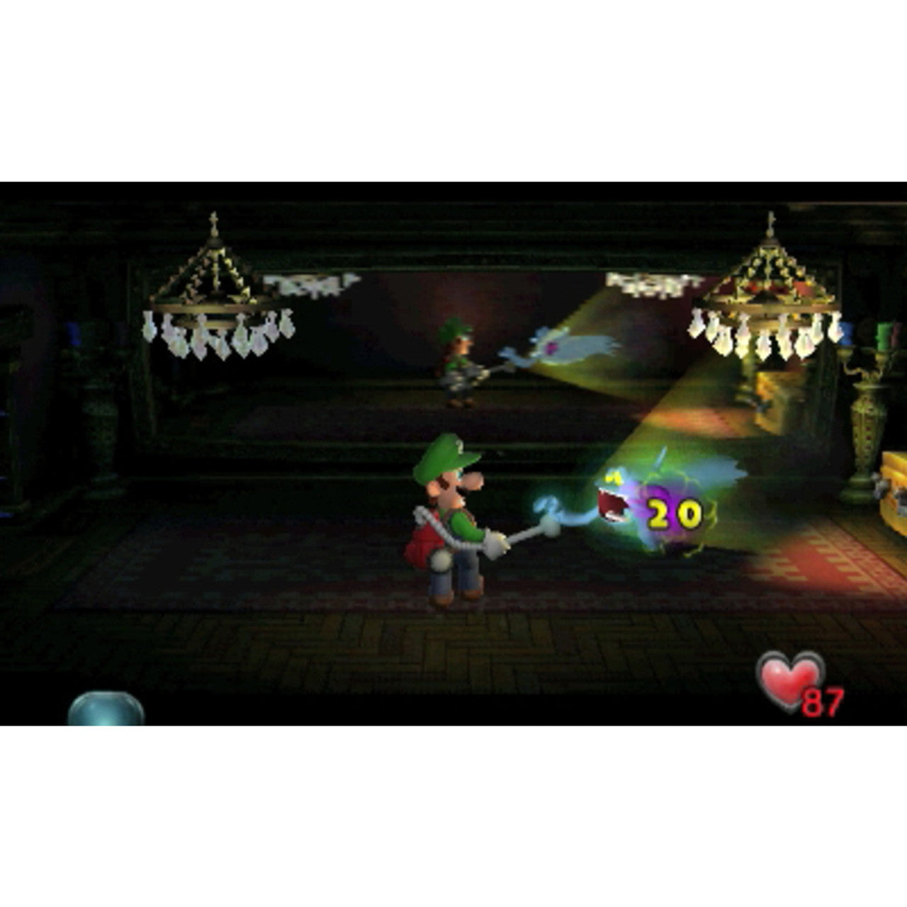 Product Image : This is brand new.<br>Spooky-good ghost-hunting fun starring Luigi

G-g-ghosts! Time to suck those suckers up because Luigi is back in the first portable version of this spooky classic. After winning a mansion in a contest he didn’t enter, he must beat its many bosses and puzzles. Follow a map on the touchscreen, shine a flashlight, blow fire, shoot water, stun ghosts, and trap them…before Mario is trapped forever!

All this ghost-catching tomfoolery pays off! As you suck ‘em up with your Po