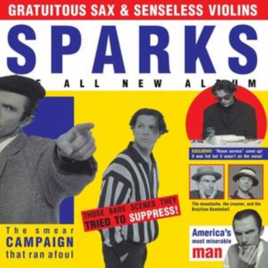 Product Image : This CD is brand new.<br>Format: CD<br>Music Style: Synth-pop<br>This item's title is: Gratuitous Sax & Senseless Violins<br>Artist: Sparks<br>Barcode: 4050538517156<br>Release Date: 11/15/2019