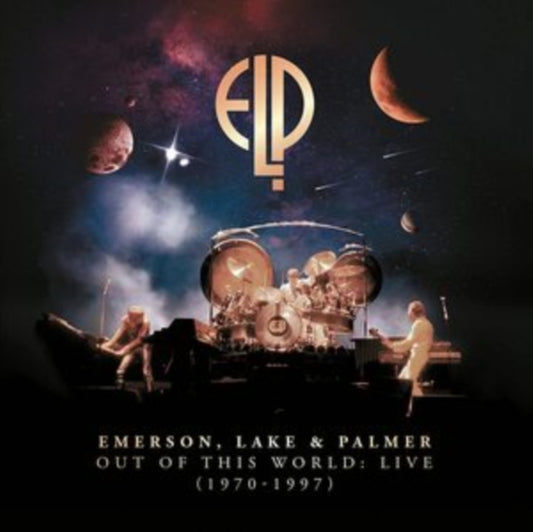 This LP Vinyl is brand new.Format: LP VinylMusic Style: Prog RockThis item's title is: Out Of This World: Live (1970-1997) (10LP)Artist:  Lake & Palmer EmersonLabel: BMG RIGHTS MANAGEMENT (UK) LLCBarcode: 4050538604856Release Date: 10/29/2021