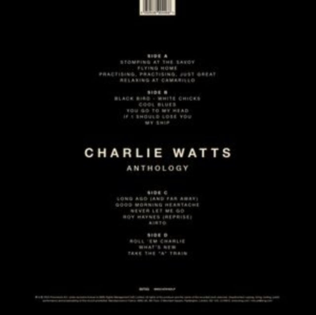 This LP Vinyl is brand new.Format: LP VinylThis item's title is: Anthology (2LP)Artist: Charlie WattsLabel: BMG RIGHTS MANAGEMENT (UK) LTDBarcode: 4050538904468Release Date: 6/30/2023