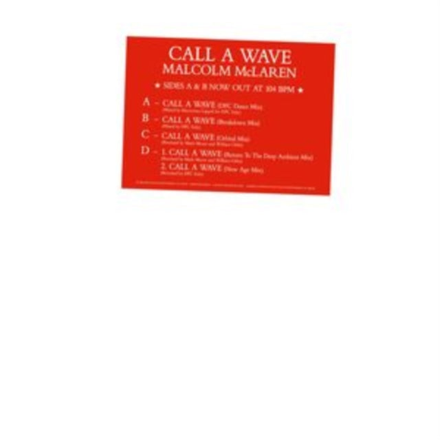 This 12 Inch Vinyl is brand new.Format: 12 Inch VinylMusic Style: HouseThis item's title is: Call A Wave Remixes (2LP)Artist: Malcolm & The Bootzilla Orchestra MclarenLabel: BE WITH RECORDSBarcode: 4251804139267Release Date: 8/4/2023