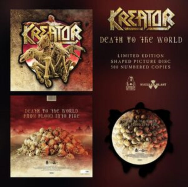 This 12 Inch Vinyl is brand new.Format: 12 Inch VinylThis item's title is: Death To The World (Shaped Picture Disc)Artist: KreatorLabel: CHURCH OF VINYLBarcode: 4260146163472Release Date: 2/3/2023