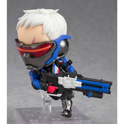 This is brand new."We're all soldiers now." From the globally popular multiplayer team based shooter Overwatch®, comes the ninth Nendoroid figure from the series - Soldier: 76! The figure is fully articulated and his mask can be detached allowing for all sorts of display options.