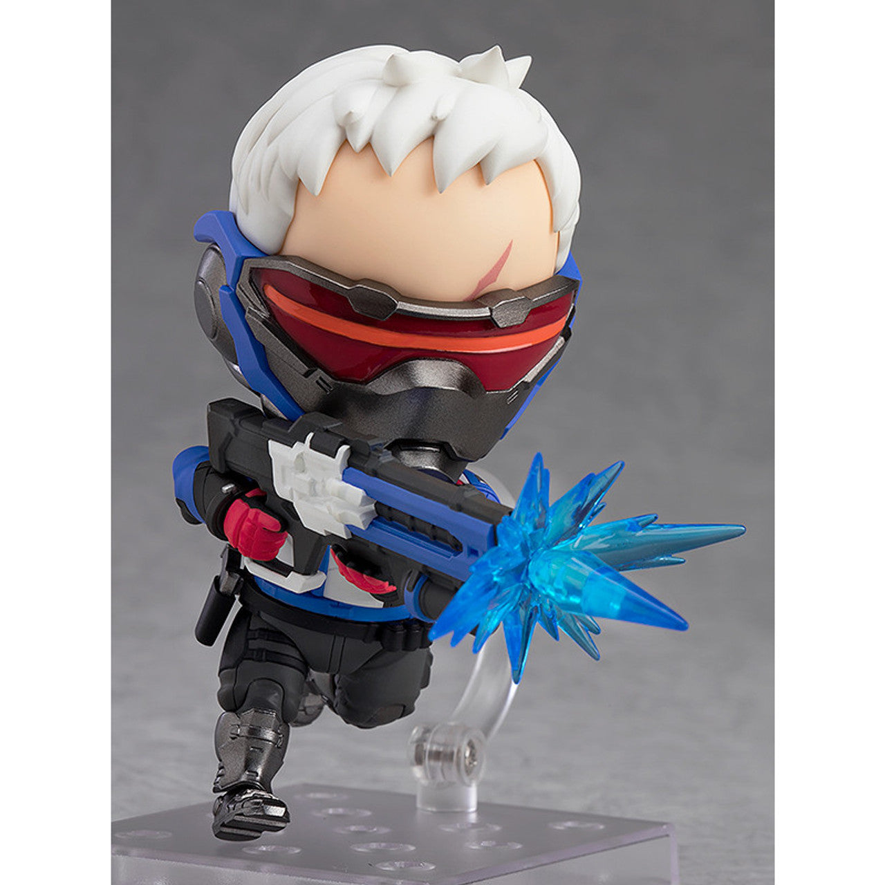 This is brand new."We're all soldiers now." From the globally popular multiplayer team based shooter Overwatch®, comes the ninth Nendoroid figure from the series - Soldier: 76! The figure is fully articulated and his mask can be detached allowing for all sorts of display options.