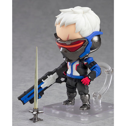 This is brand new."We're all soldiers now." From the globally popular multiplayer team based shooter Overwatch®, comes the ninth Nendoroid figure from the series - Soldier: 76! The figure is fully articulated and his mask can be detached allowing for all sorts of display options.