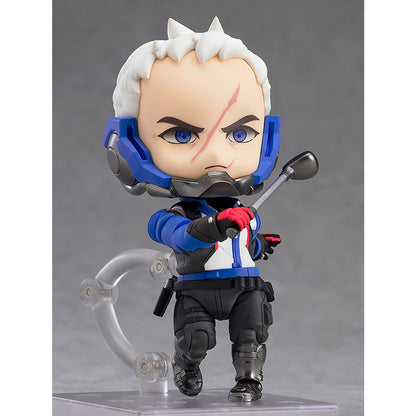 This is brand new."We're all soldiers now." From the globally popular multiplayer team based shooter Overwatch®, comes the ninth Nendoroid figure from the series - Soldier: 76! The figure is fully articulated and his mask can be detached allowing for all sorts of display options.
