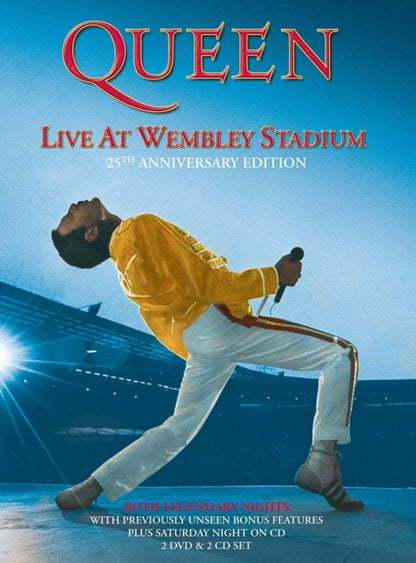 This is a 2 CD SKU bundle.
1.This CD is brand new.Format: CDMusic Style: Pop RockThis item's title is: Live At Wembley Stadium 25Th Anniversary Edition (2DVD/2Shm-CD)Artist: QueenLabel: SONYBarcode: 4988005685551Release Date: 2/8/2019
2.This CD is brand new.