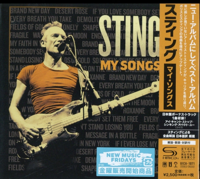 This is a 2 CD SKU bundle.
1.This CD is brand new.Format: CDMusic Style: Soft RockThis item's title is: Fields Of Gold: Best Of StingArtist: StingLabel: A&MBarcode: 731454026925Release Date: 11/8/1994
2.This CD is brand new.