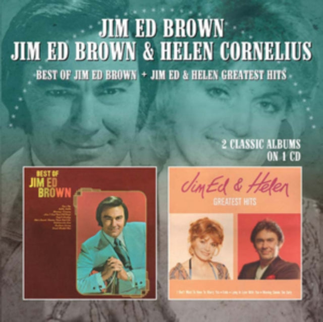 Product Image : This CD is brand new.<br>Format: CD<br>Music Style: Country<br>This item's title is: Best Of Jim Ed Brown / Jim Ed & Helen's Greatest Hits<br>Artist: Helen Jim Ed / Cornelius Brown<br>Barcode: 5013929896338<br>Release Date: 10/4/2019