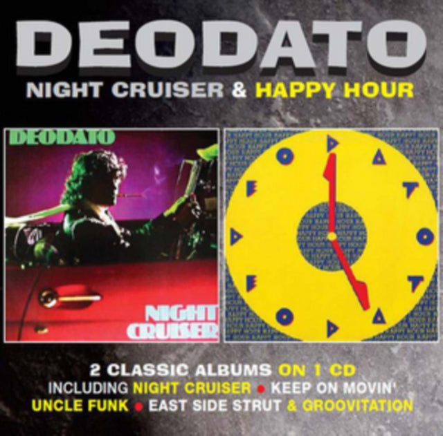 This CD is brand new.Format: CDMusic Style: Jazz-FunkThis item's title is: Night Cruiser & Happy HourArtist: DeodatoLabel: RobinsongsBarcode: 5013929951426Release Date: 9/3/2021