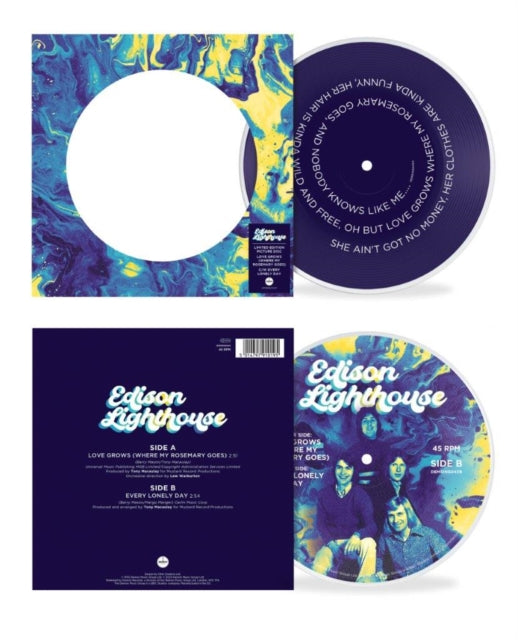 This 7 Inch Vinyl is brand new.Format: 7 Inch VinylThis item's title is: Love Grows (Where My Rosemary Goes) (Picture Disc)Artist: Edison LighthouseBarcode: 5014797910195Release Date: 11/3/2023