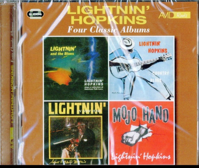 Product Image : This CD is brand new.<br>Format: CD<br>Music Style: Texas Blues<br>This item's title is: 4 Classic Albums (Lightnin & The Blues / Country Blues / Lightnin In New York / Mojo Hand)<br>Artist: Lightnin' Hopkins<br>Label: AVID UK<br>Barcode: 5022810715924<br>Release Date: 11/4/2016