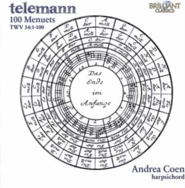 Product Image : This CD is brand new.<br>Format: CD<br>Music Style: Baroque<br>This item's title is: Telemann: 100 Menuets Twv 34:1-100<br>Artist: Andrea Coen<br>Barcode: 5028421962498<br>Release Date: 11/19/2021