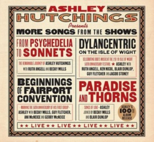 This CD is brand new.Format: CDThis item's title is: More Songs From The ShowsArtist: Ashley HutchingsBarcode: 5028479047727Release Date: 8/19/2022
