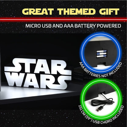 This is brand new.This Star Wars Logo Light is a great gift for any fan of the Star Wars franchise. Supplied in a closed, branded gift box it will add the perfect ambiance whilst illuminating any man cave, bedroom, games room, or brighten up a workspace.