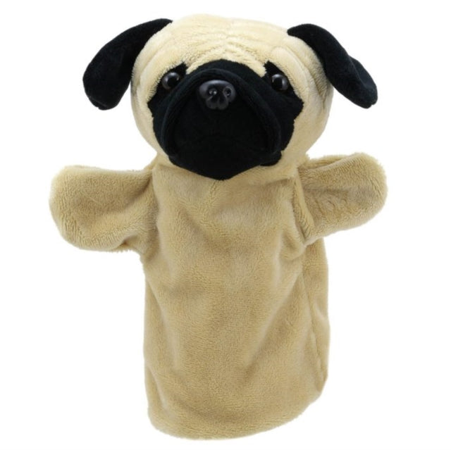 Binding: Paperback
Description: This sweet Pug puppet is the perfect companion for Pug lovers of all ages. Ideal for children and designed to fit most adult hands too. This Pug hand puppet is incredibly soft with a high quality finish a great addition to story time.
