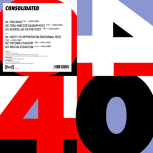 Product Image : This 12 Inch vinyl is brand new.<br>Format: 12 Inch vinyl<br>Music Style: Conscious<br>This item's title is: Consolidated - Pias 40<br>Artist: Consolidated<br>Label: PIAS AMERICA<br>Barcode: 5400863099091<br>Release Date: 9/22/2023