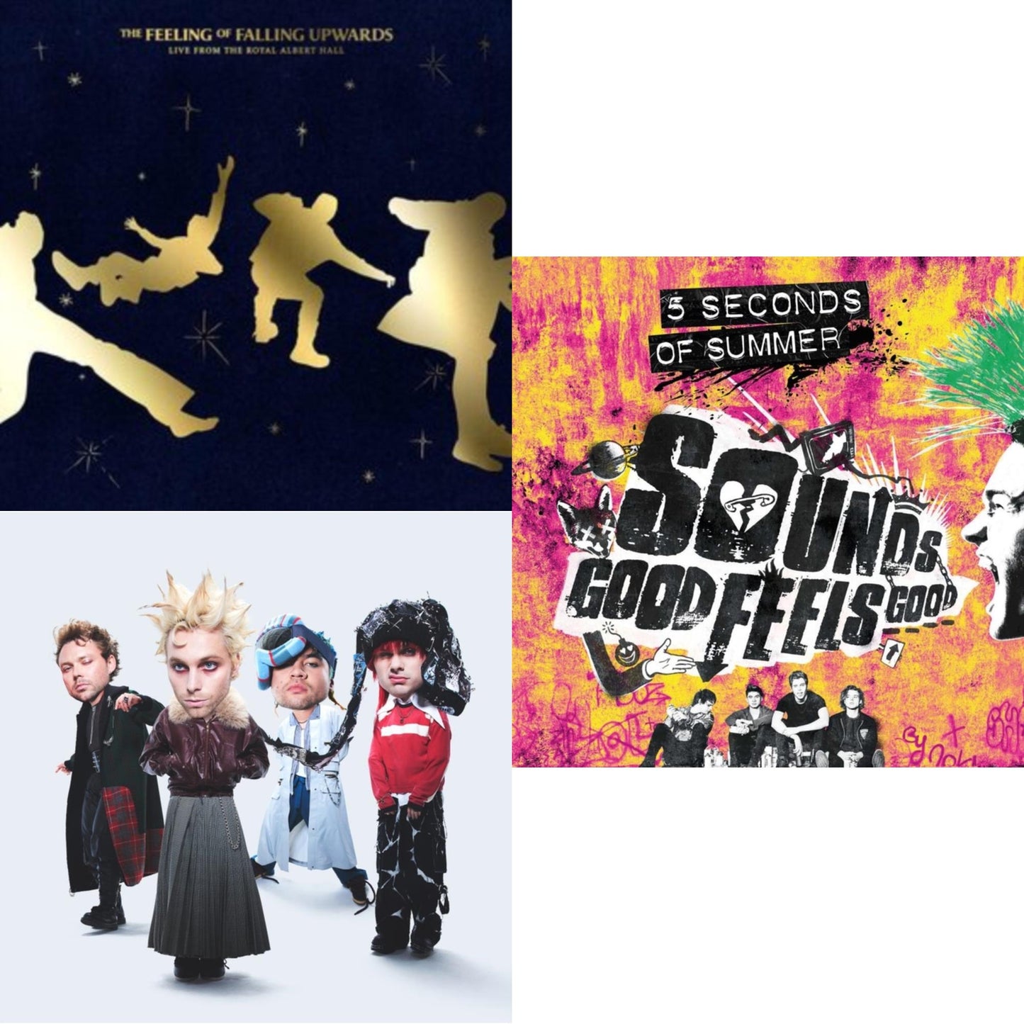 Feeling Of Falling Upwards (Live From The Royal Albert Hall) (X) (2LP) & Everyone's A Star! (X) (Neon Pink Glitter LP Vinyl) & Sounds Good Feels Good