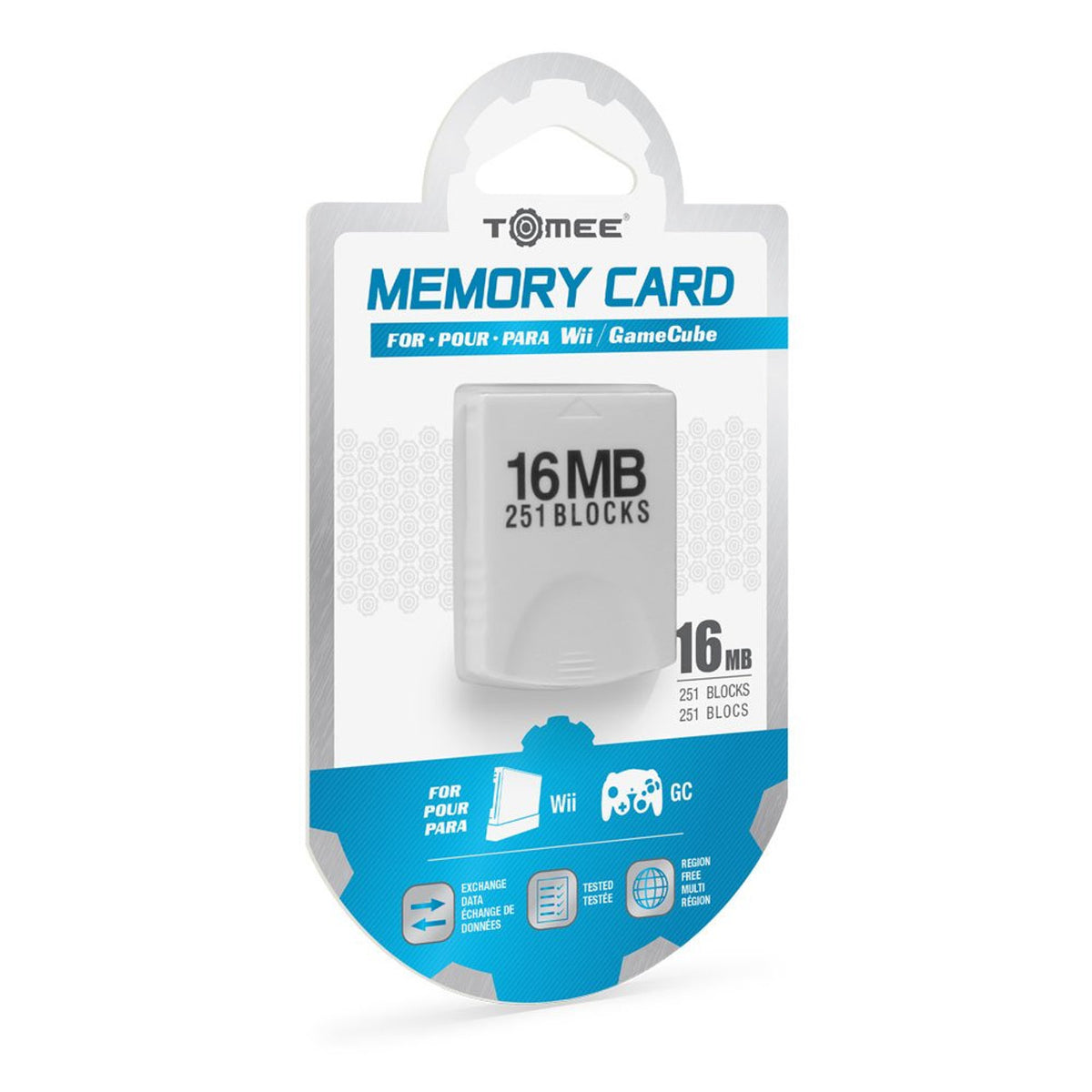 This is brand new.Take your games further with the Tomee 16MB Memory Card for Wii/ GameCube. Equipped with 251 blocks of memory, the Tomee 16MB Memory Card for Wii/ GameCube can save or reload your GameCube game data. Don't play your GameCube games without it.