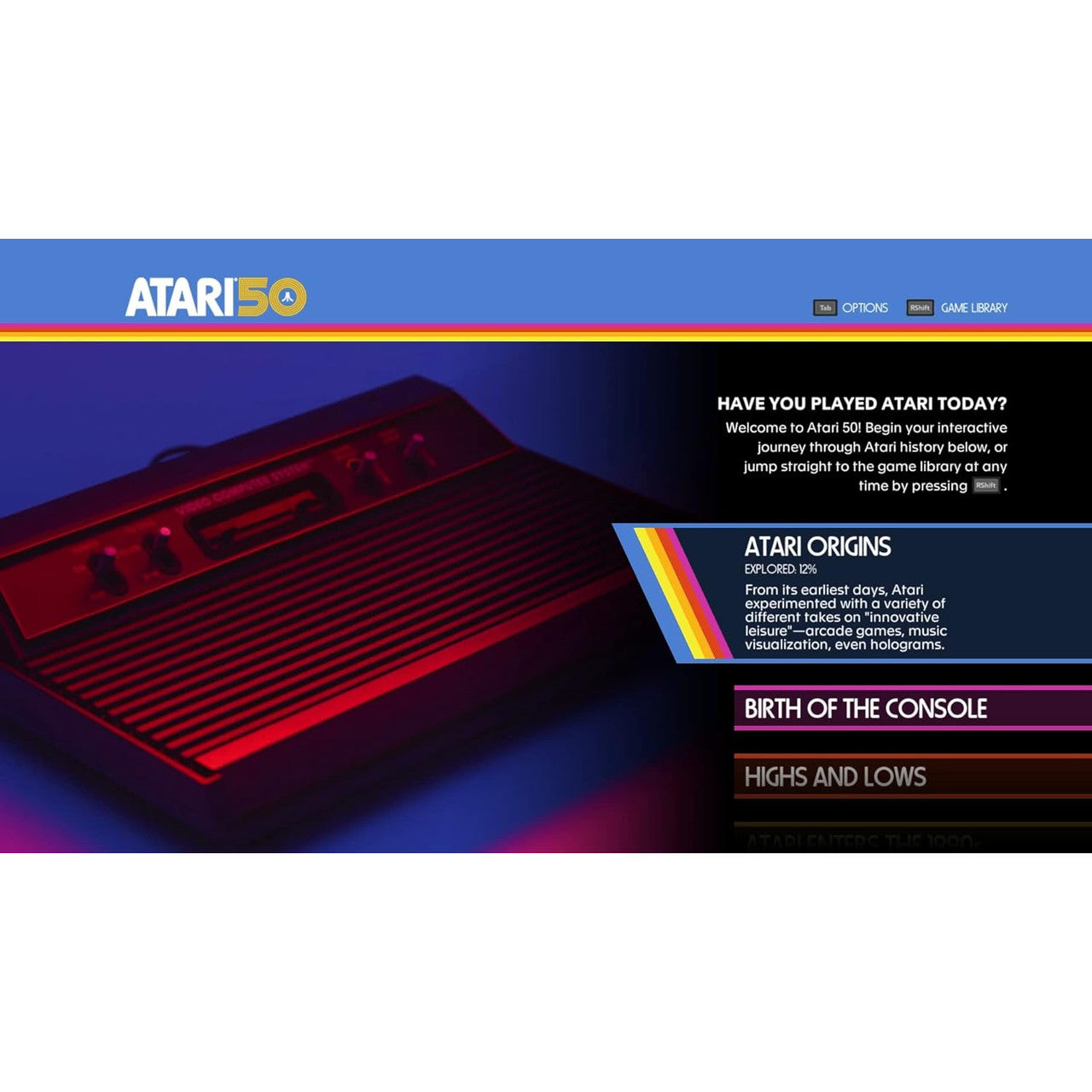 This is brand new.Atari is celebrating its 50th anniversary, and with it the spark that launched the modern video game industry. It has been five decades since a small team in Silicon Valley combined their creativity, curiosity and passion into making video games and hardware.