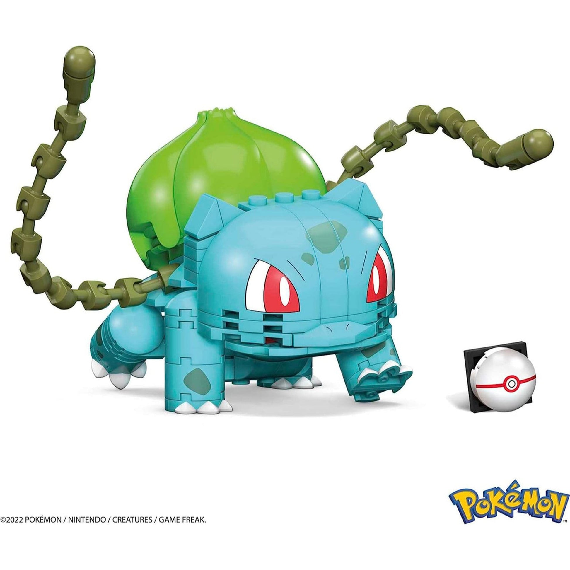 This is brand new.Build even bigger battles with this Bulbasaur construction set. This Grass-type Pokémon stands over 4-inches tall and can create a number of heroic stances when you pose it in different battle-ready positions.