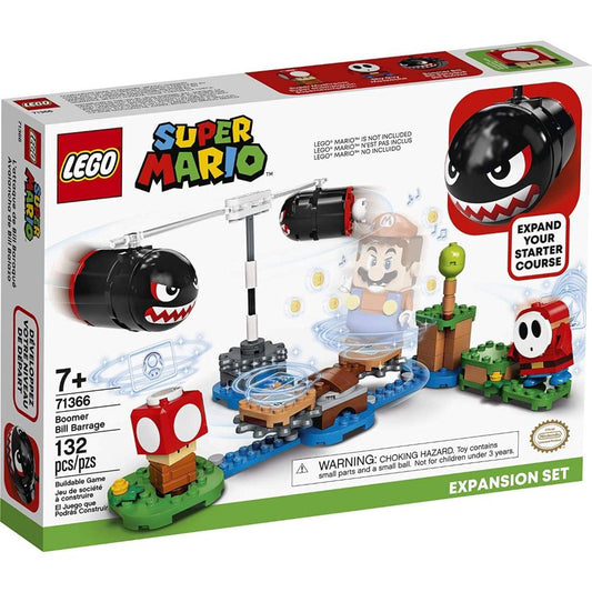 This is brand new.LEGO Super Mario fans can take on a fast-spinning challenge with this Boomer Bill Barrage Expansion Set (71366).