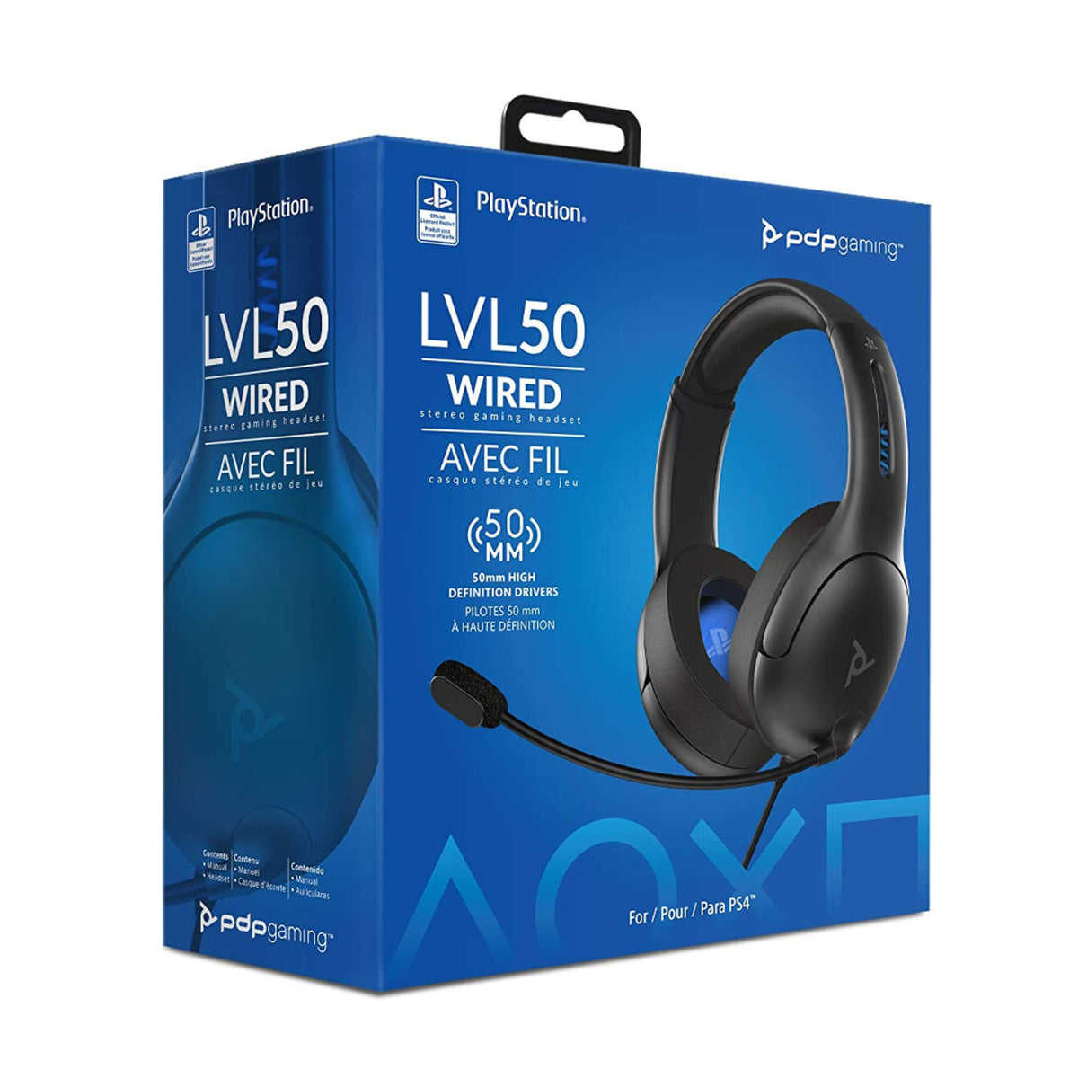 This is brand new.Stay at the top of your game and communicate clearly with your team with the LVL50 Wired Headset for PlayStation 4. Designed for competitive gaming, the PDP headset plugs directly into the PS4 controller for a simple set-up.