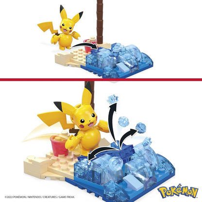 This is brand new.Build a sunny beach for a Pikachu figure to splash around in. The set combines with other Adventure Builder sets to create an expanded Pokémon world full of authentically designed details. Check out Bulbasaur’s Forest Trek or other larger sets, each sold separately.