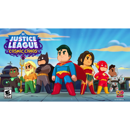 This is brand new.Unite against chaos, in an all-new open world adventure where the Justice League go head-to-head with Mr. Mxyzptlk, a powerful prankster from the 5th Dimension.