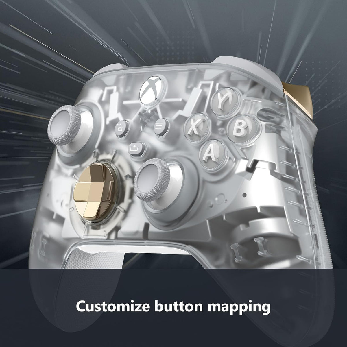 This is brand new.Reveal the mysteries within the Xbox Wireless Controller – Ghost Cipher Special Edition featuring a transparent clear design, silver interior, metallic features, and more. Look through the clear, transparent top case and side caps to see metallic, silver interior parts shine through from inside.