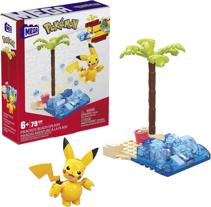 This is brand new.Build a sunny beach for a Pikachu figure to splash around in. The set combines with other Adventure Builder sets to create an expanded Pokémon world full of authentically designed details. Check out Bulbasaur’s Forest Trek or other larger sets, each sold separately.