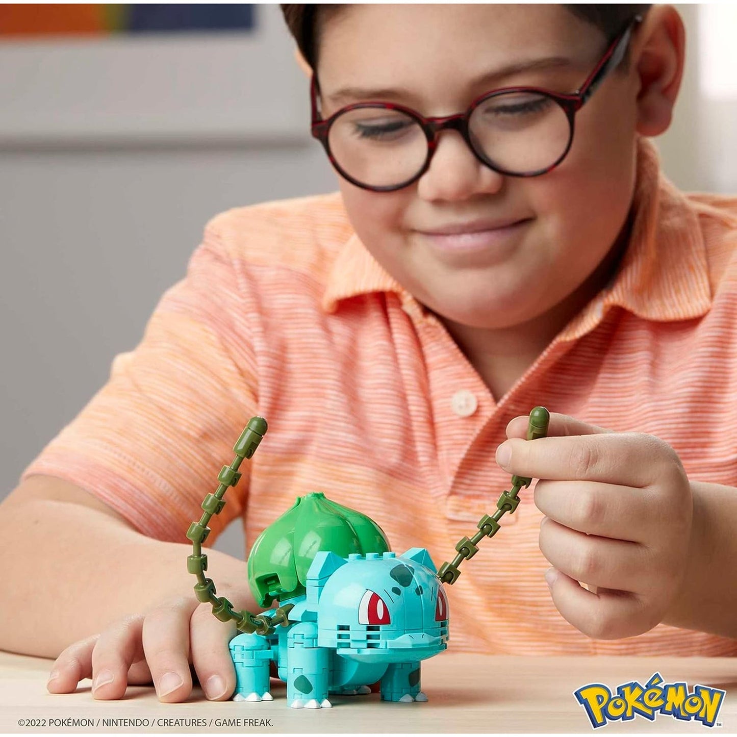 This is brand new.Build even bigger battles with this Bulbasaur construction set. This Grass-type Pokémon stands over 4-inches tall and can create a number of heroic stances when you pose it in different battle-ready positions.
