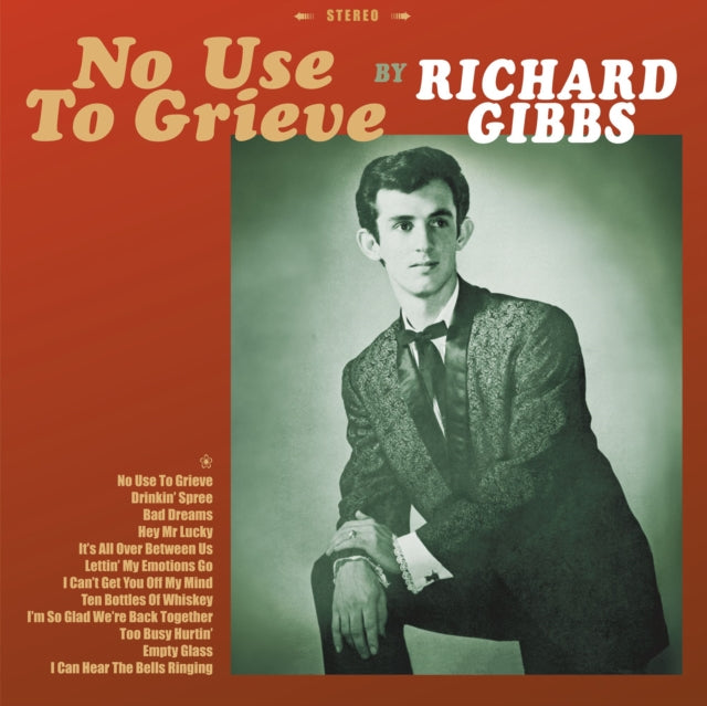 Product Image : This LP Vinyl is brand new.<br>Format: LP Vinyl<br>Music Style: Country<br>This item's title is: No Use To Grieve (Red LP Vinyl)<br>Artist: Richard Gibbs<br>Label: Sweet Mental Revenge<br>Barcode: 7350107320314<br>Release Date: 1/12/2024