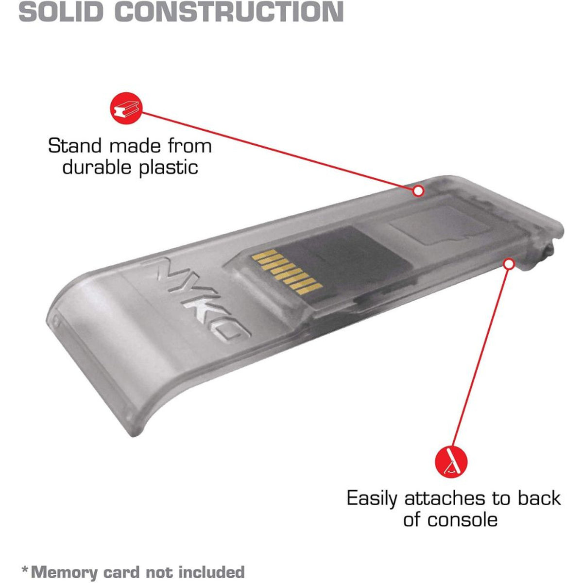 This is brand new.Customize your Nintendo Switch with Kick Stand Multi Pak from Nyko. Kick Stand Multi Pak includes 3 different colored replacement kick stands and an additional Micro-SD card can be stored inside of them. Installation of the kick stand is simple and snaps right into place - no tools required.