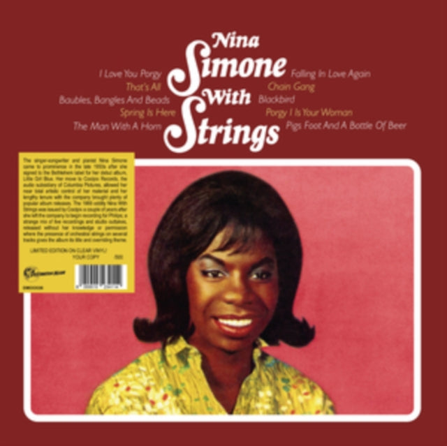 Product Image : This LP Vinyl is brand new.<br>Format: LP Vinyl<br>Music Style: Soul-Jazz<br>This item's title is: Nina Simone With Strings<br>Artist: Nina Simone<br>Label: DESTINATION MOON<br>Barcode: 8055515234114<br>Release Date: 4/21/2023