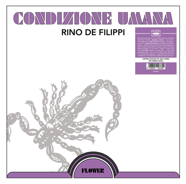 This LP Vinyl is brand new.Format: LP VinylMusic Style: Easy ListeningThis item's title is: Condizione Umana (Purple LP Vinyl)Artist: Rino De FilippiLabel: Sounds From The ScreenBarcode: 8056099007699Release Date: 8/29/2025