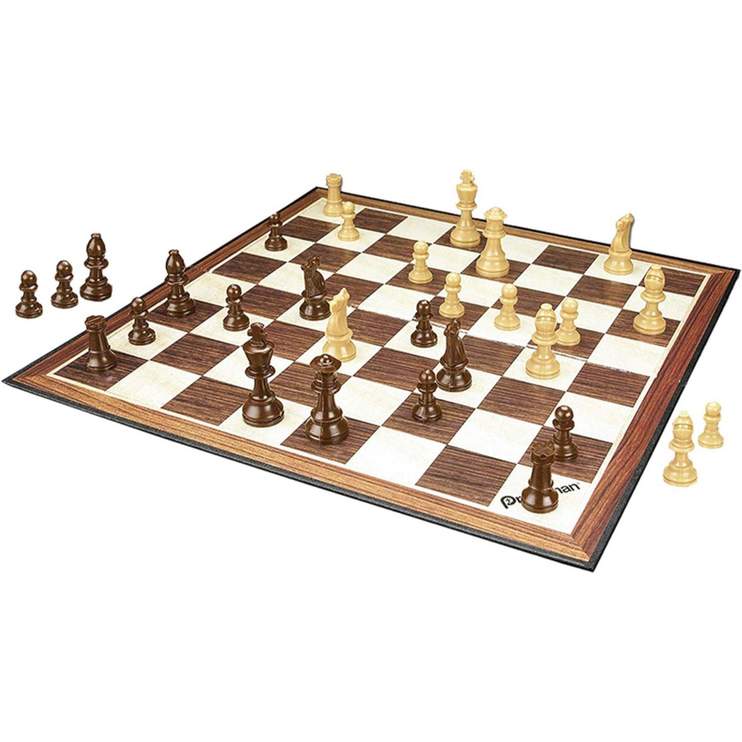 This is brand new.This is the perfect chess set to add to your family game collection. This set includes a folding chess board and full-size Staunton chess pieces, which features a 2.5" King. For 2 players, ages 8 and up.