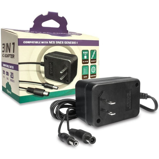 This is brand new.The Tomee 3-in-1 Universal AC Adapter is the perfect replacement adapter. Replace your old or broken NES, SNES, or Genesis AC adapters.