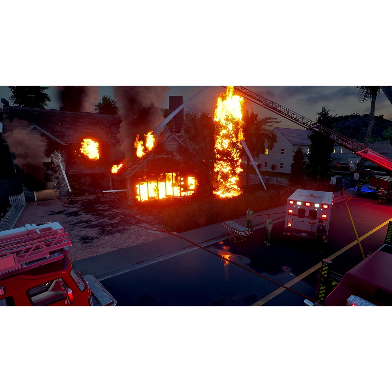 This is brand new.Feeling Hot Hot Hot Fire alert incoming! With Firefighting Simulator-The Squad, you can become part of a major US city's firefighting team and experience how it feels to fight fires. Start the siren of your fire truck, grab your hose, and fight realistic fires to save lives.